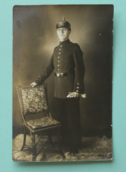 Ansichtskarte Foto AK Kassel 1914-1918 Soldat Pickelhaube Uniform Militär Hessen